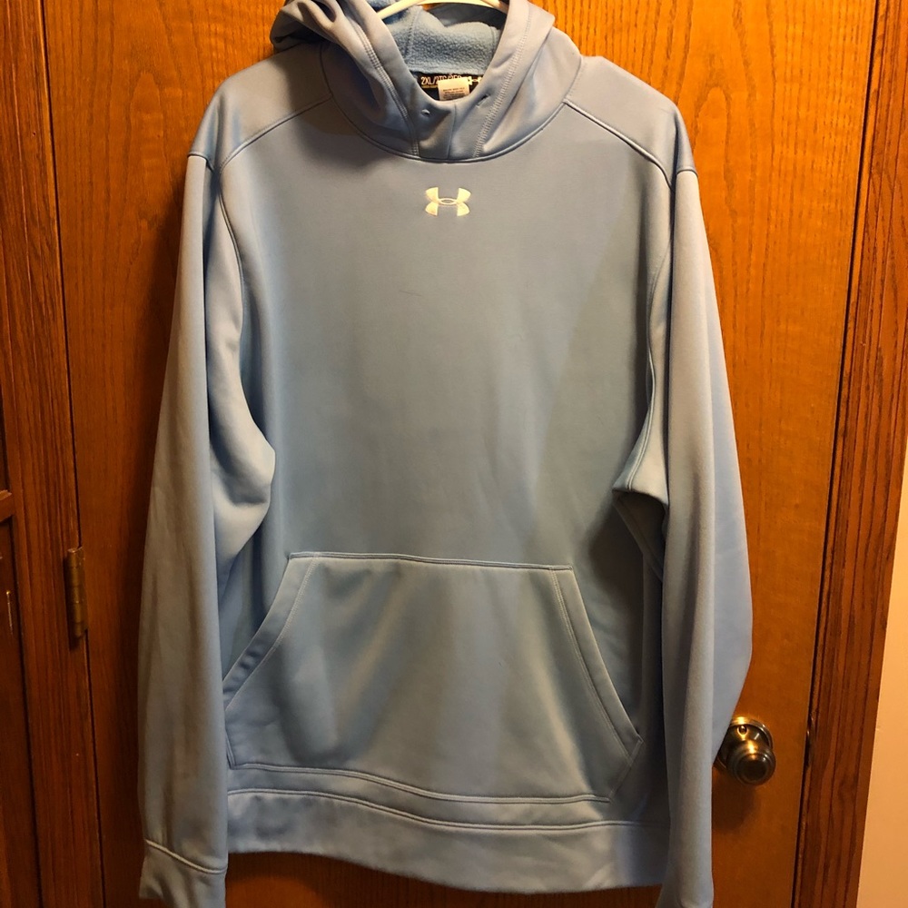 2XL Blue Under Armour Hoodie Sweatshirt